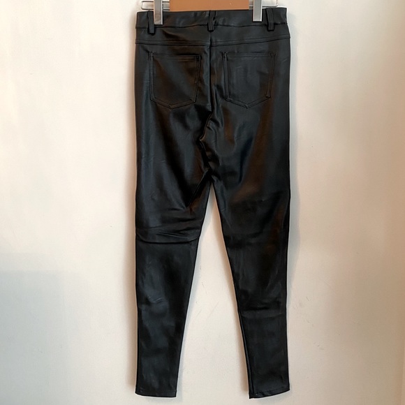 Signature 8 Faux Leather Stretch Zipper Pants - Picture 2 of 6
